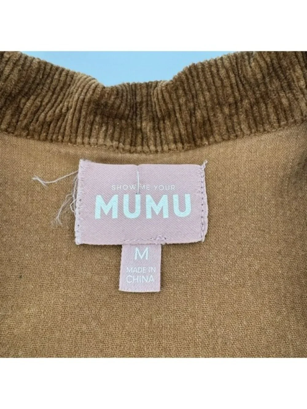 Show Me Your Mumu Outlaw Romper Womens Medium Brown Corduroy Braided Zip Front - Picture 8 of 10